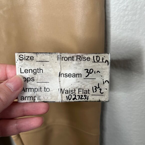 Wolford Womens Camel Brown Faux Leather Leggings EU 38 UK 10 USA 8 - Picture 11 of 11